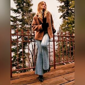 Kut From The Kloth Stella High Rise Fab Ab Studded Super Flare Jeans sz 10